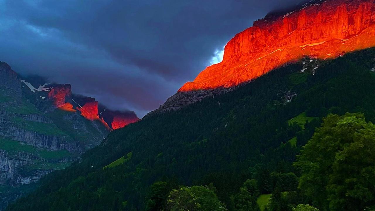 Ferienwohnung Im Gruenen Гриндельвальд Экстерьер фото